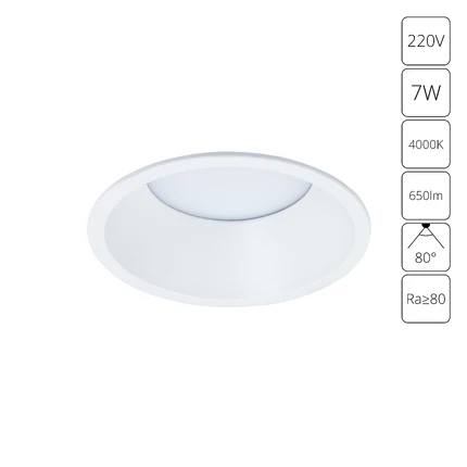 Точечный встраиваемый светильник Arte Lamp FRAME A7993PL-1WH